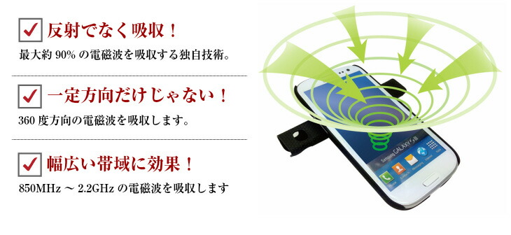 楽天市場】日本製 360度 最大90%吸収 4枚セット 電磁波吸収シート