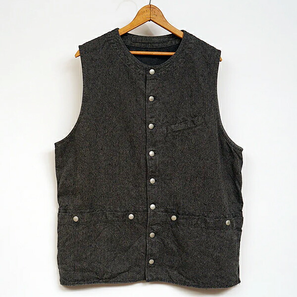 楽天市場】ナイジェル・ケーボン FRENCH WORK VEST HEMP CHARCOAL GRAY