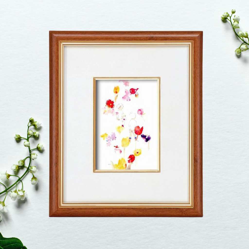 楽天市場】いわさきちひろ 絵画 版画 全30作 『みずやり』のフレーム