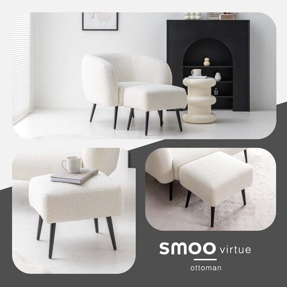 楽天市場】[本日限定]10%OFFクーポン ブークレ オットマン おしゃれ