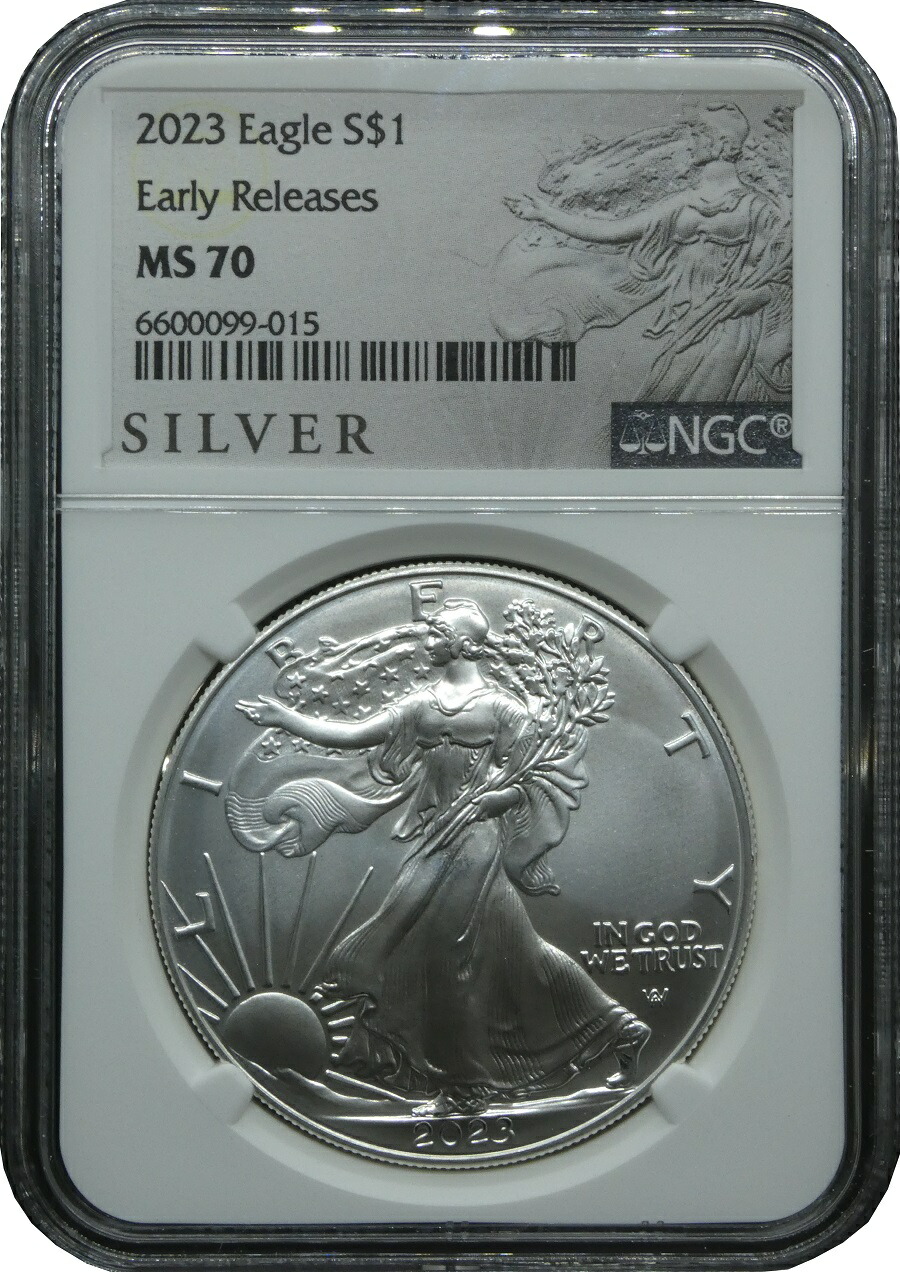楽天市場】2023年 NGC MS70 イーグル銀貨 アメリカ シルバーイーグル