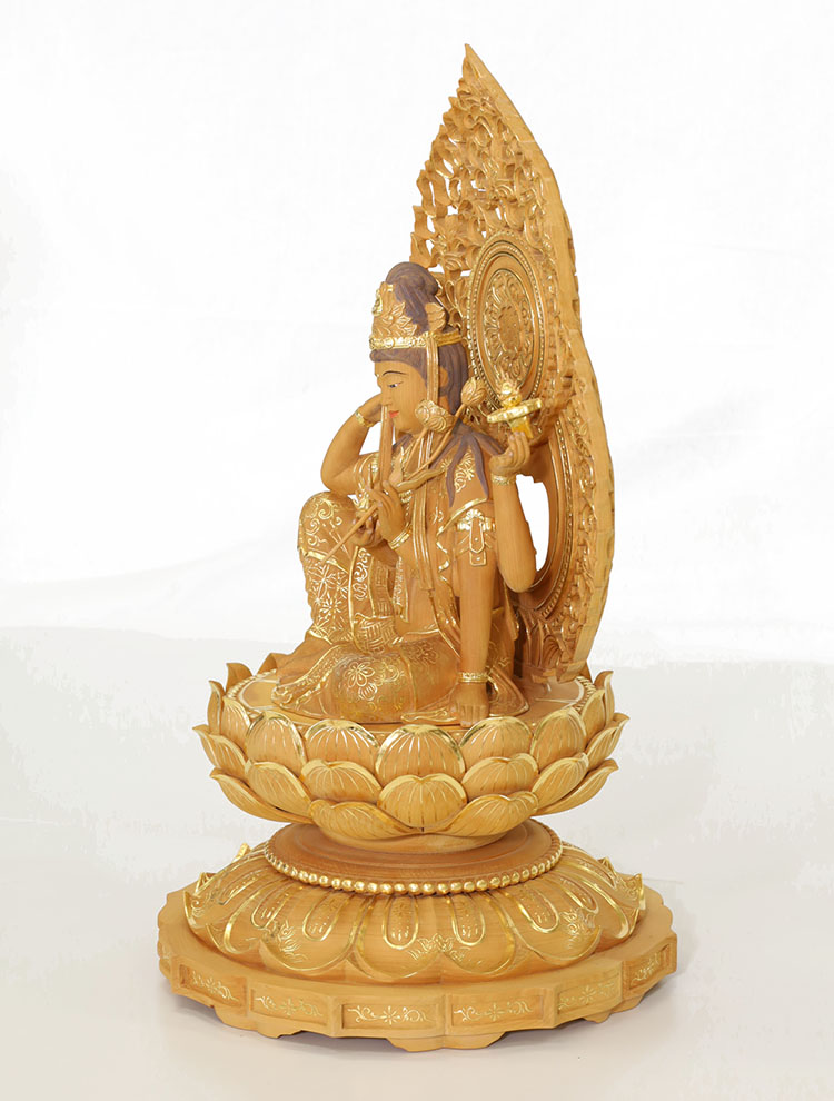 楽天市場】【総高53cm】如意輪観音 木彫 仏像一刀彫 / 素材：香榧