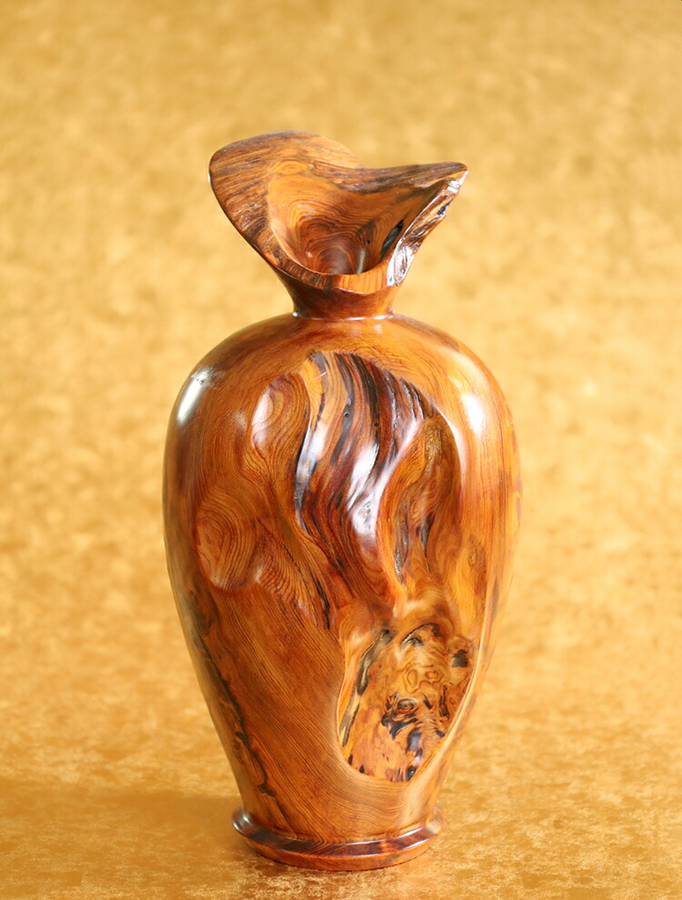 楽天市場】【25cm高】屋久杉 飾り壺 仕様：無垢 / 素材：屋久杉油瘤