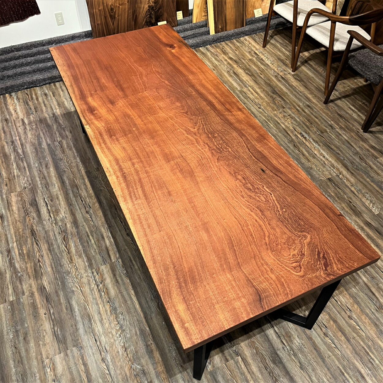 楽天市場】一枚板 テーブル 6人用 8人用 無垢 ダイニングテーブル 一枚