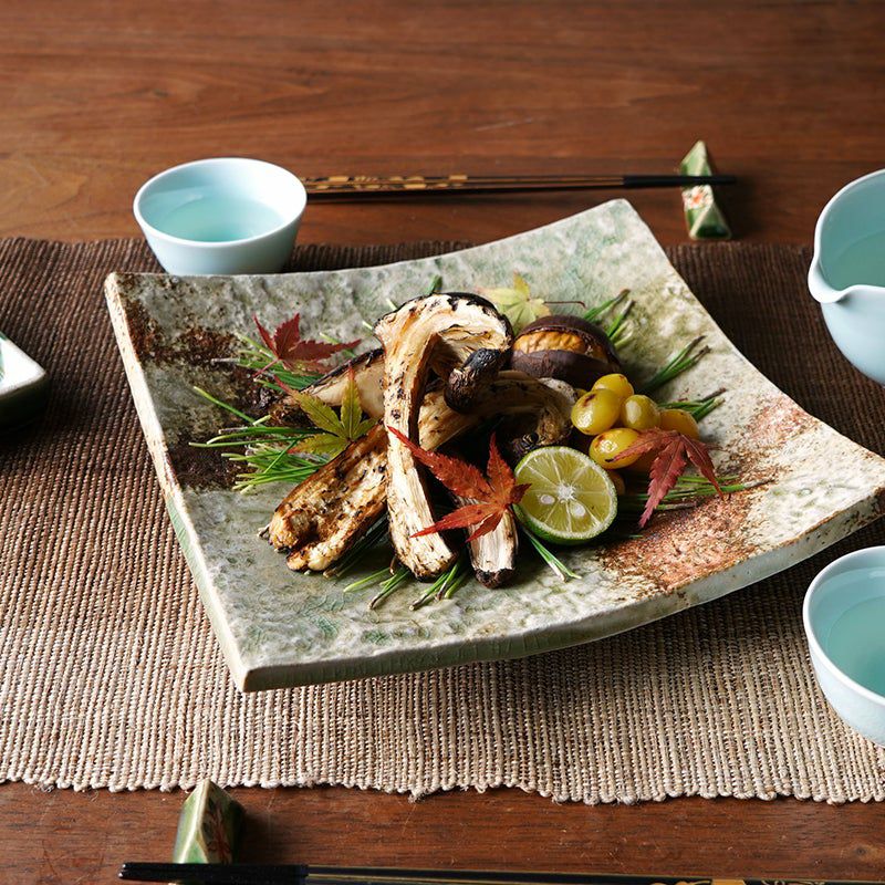 楽天市場】和食器 中皿 大皿 22cm【単品】「 たち吉 松禄 角皿 」角皿