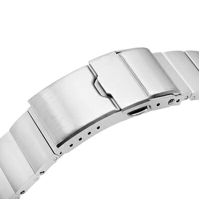 楽天市場】20mm メタル時計バンド ステンレススチール ロールボール2