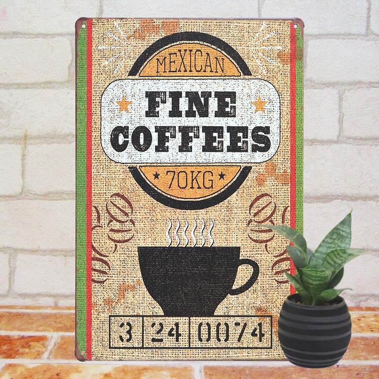 楽天市場】ブリキ看板 コーヒー fi 男前インテリア ポスター カフェ風
