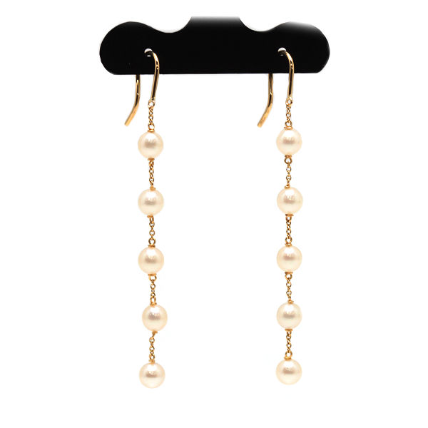 楽天市場】Tiffany&Co. ティファニー パール バイザヤード ピアス K18