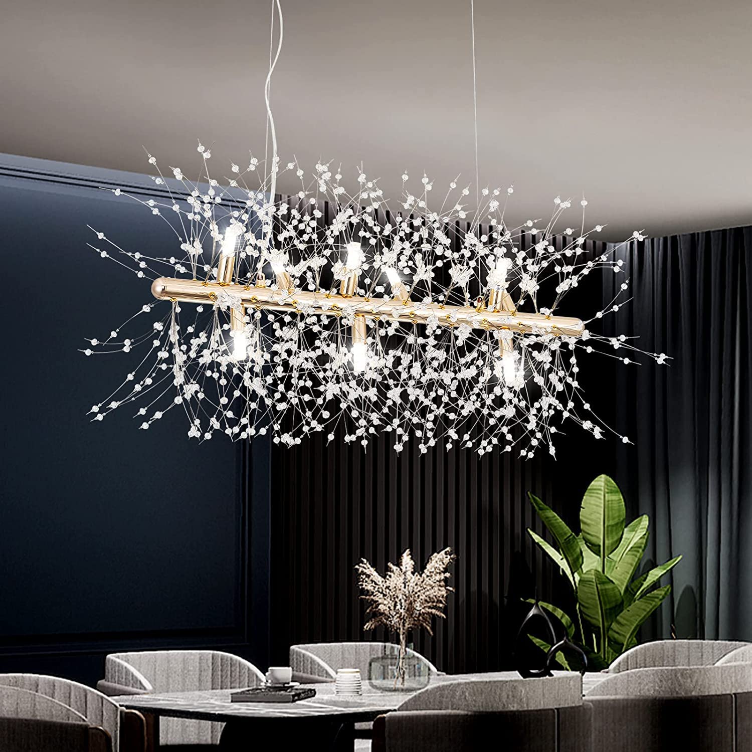 楽天市場】現代タンポポシャンデリア スパーク シャンデリア