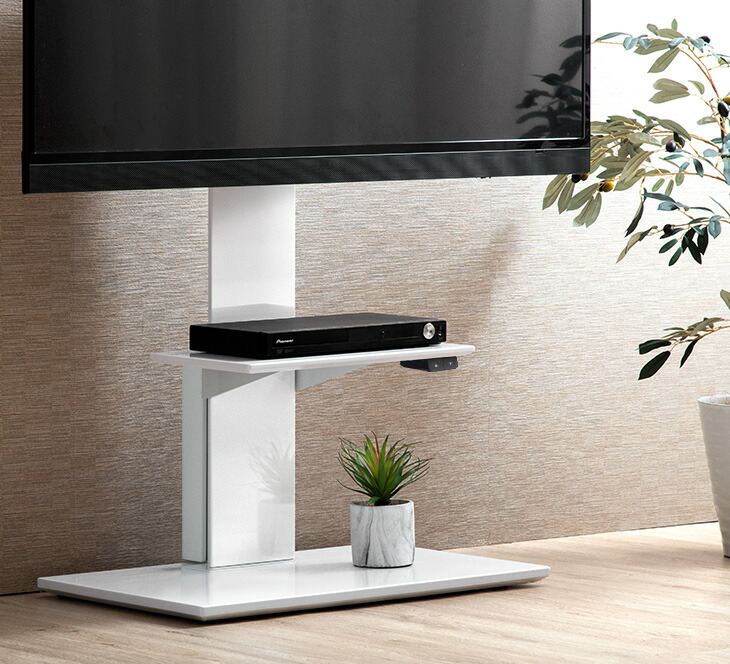 楽天市場】電動昇降 テレビスタンド 震度7 クリア 上下/左右 首振り 32