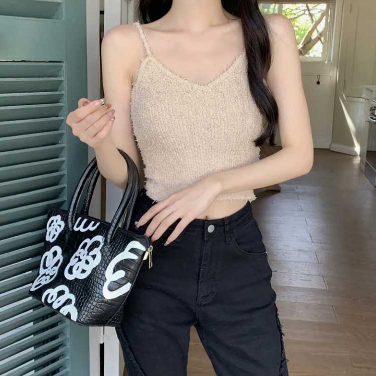 美品 PUTUMAYO プトマヨ キャミソール トップス 襟付き チェック 王冠