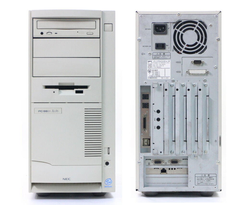 楽天市場】NEC PC-9821Xc16/M7 Pentium 166MHz 64MB CD-ROM FDD/HDD欠