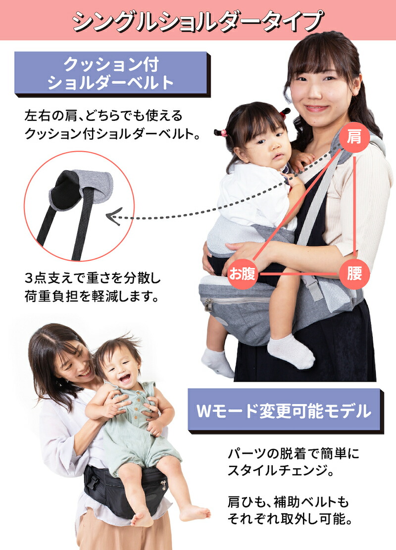 楽天市場】【楽天4冠】ヒップシート 抱っこ紐 【保育士&小児科医W推薦