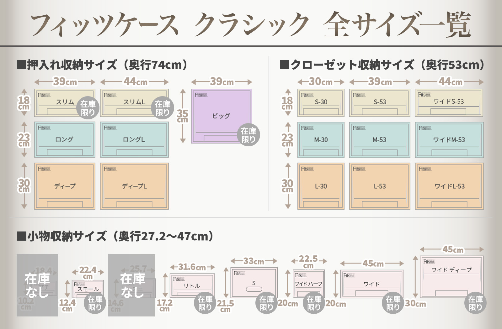 楽天市場】【公式店限定】フィッツケース クローゼット L-30