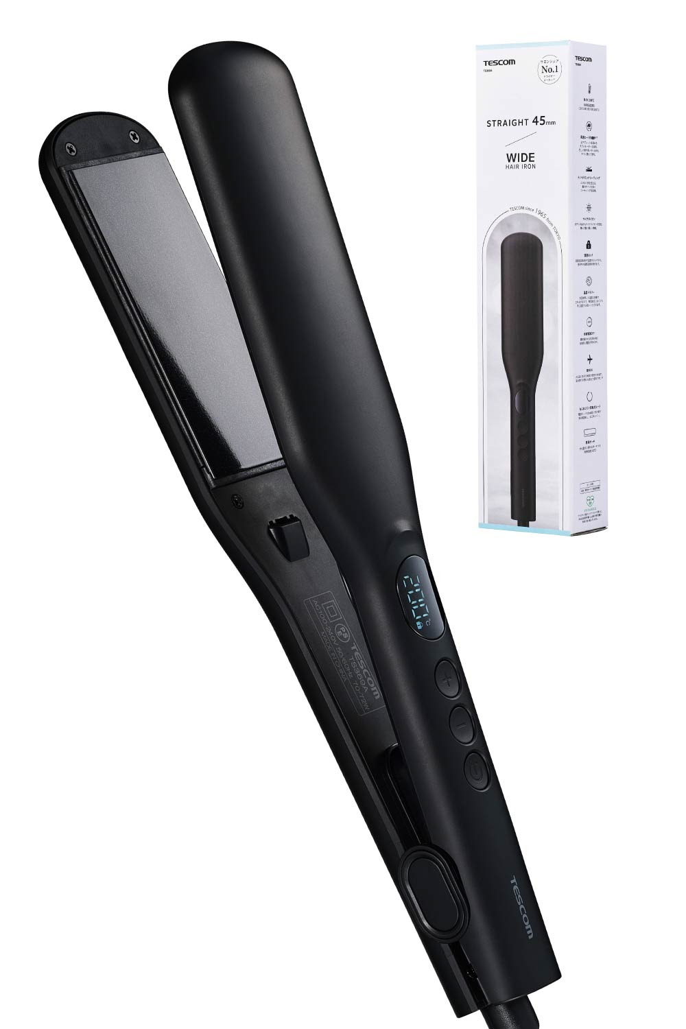 楽天市場】＼時短×艶髪／ ヘアアイロン ストレート カール 45mm