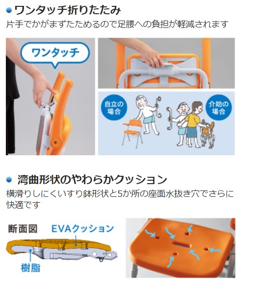 楽天市場】パナソニックエイジフリー シャワーチェア [ユクリアAir