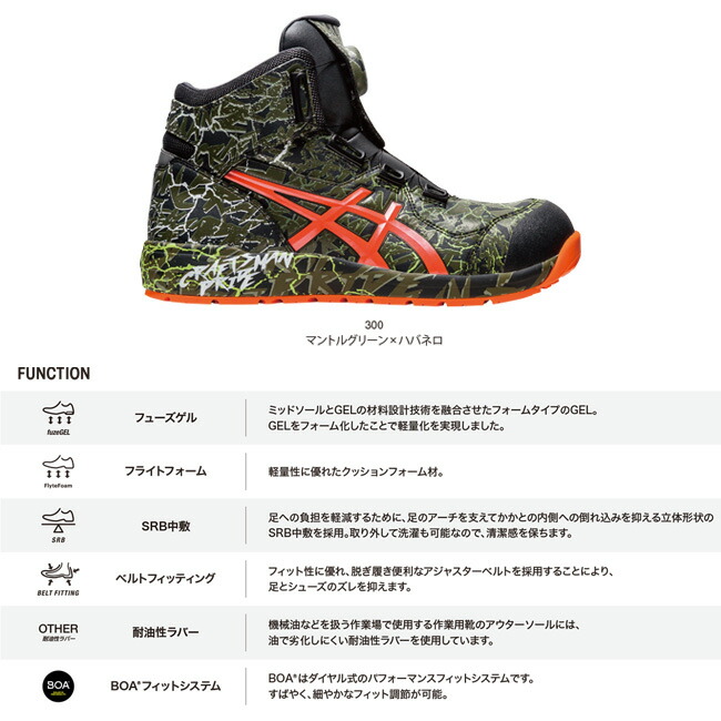 楽天市場】【即日発送可】アシックス 安全靴 ウィンジョブ CP304 BOA