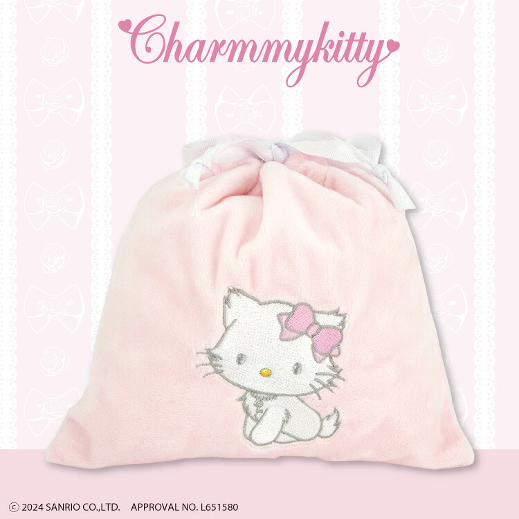 楽天市場】チャーミーキティ コラボ ふわふわ巾着 サンキューマート