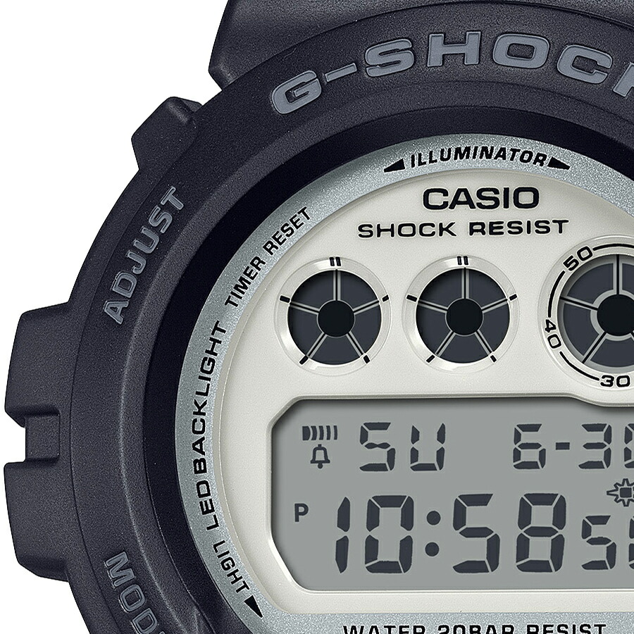 楽天市場】G-SHOCK ブラック&ブリリアントホワイト DW-6900WD-1JF