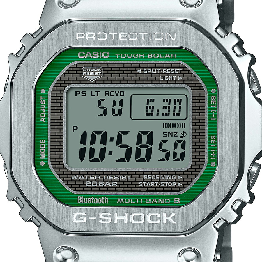 楽天市場】G-SHOCK FULL METAL フルメタル グリーンアクセント GMW