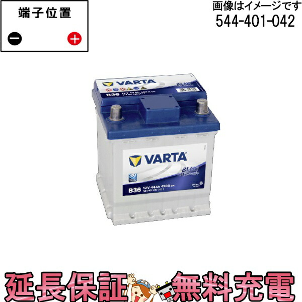楽天市場】544-401-042 LN0 EU製 VARTA バルタ 欧州車用 ブルー