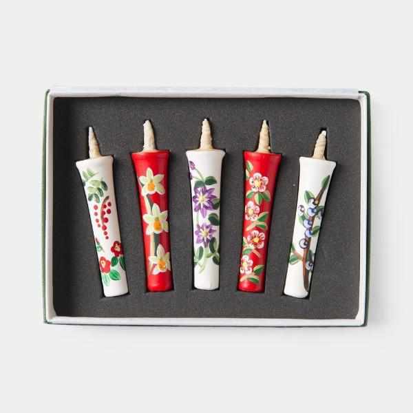 楽天市場】【キャンドル】2匁5本セット 古都乃彩 | 和ろうそく | 中村