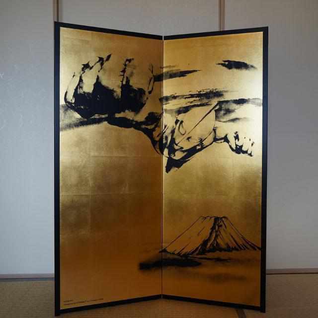 楽天市場】【屏風】ウルトラマン 富士山 (縁あり) | 本装屏風 - 水墨画