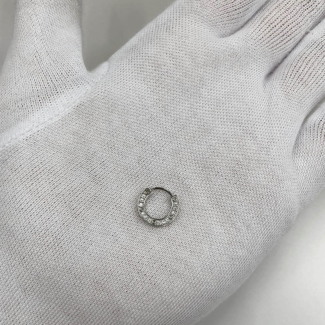 楽天市場】カルティエ□ ラブシングルイヤリング ピアス 片耳用 750 WG