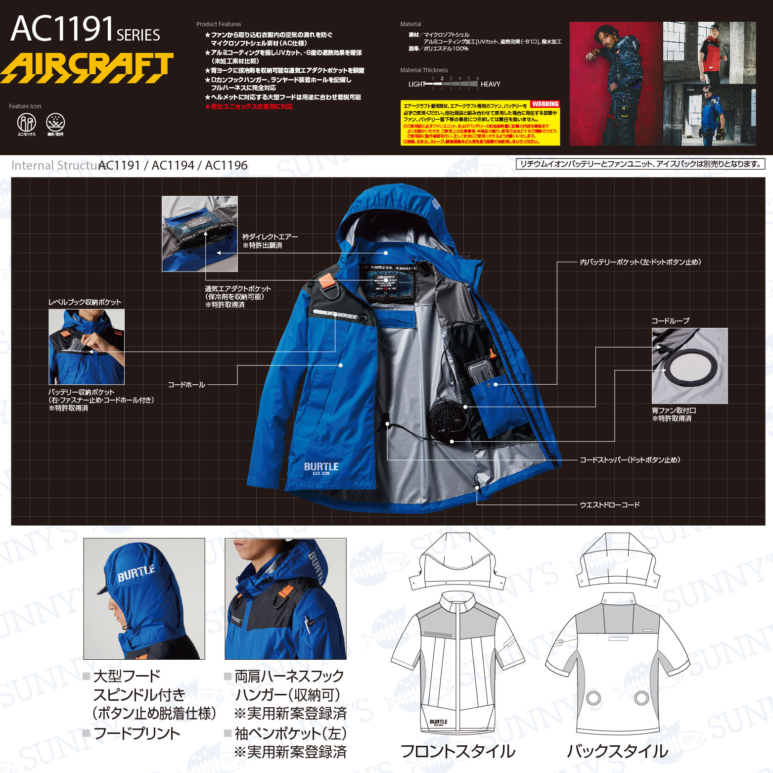 楽天市場】バートル BURTLE 2024 最新 22V エアークラフト 半袖【フル