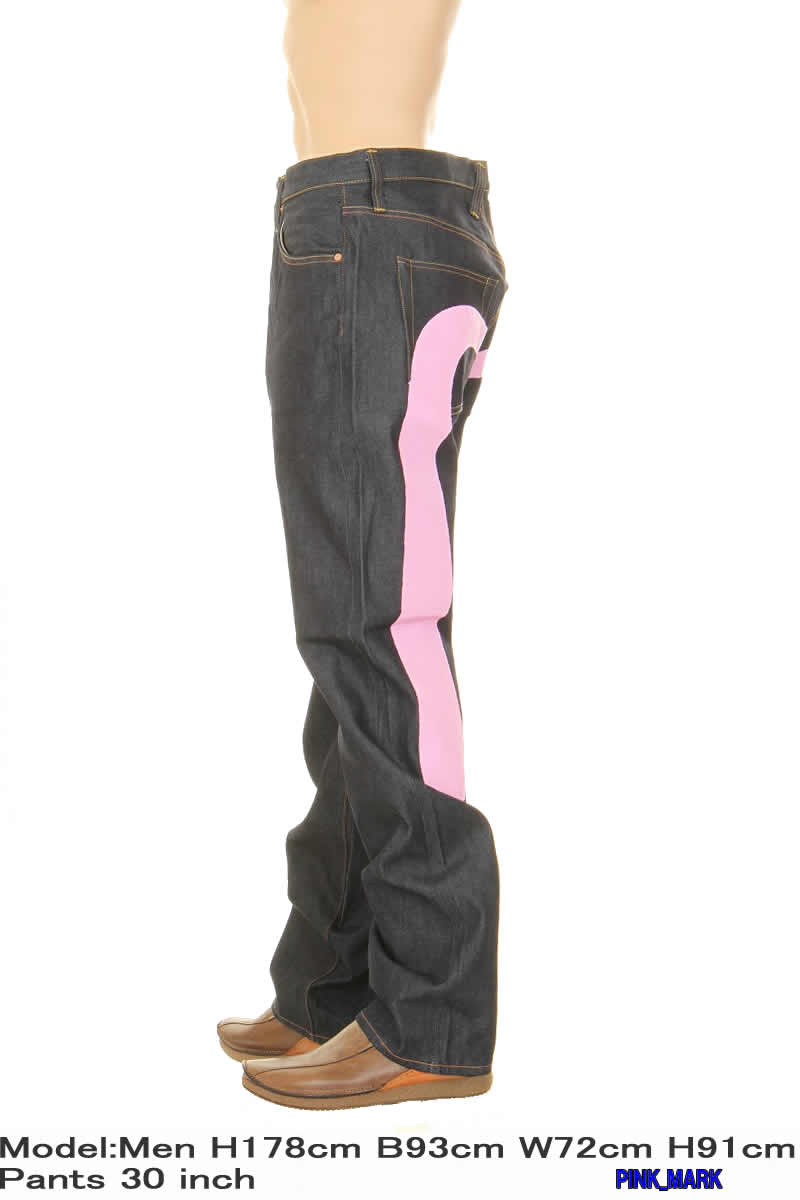 楽天市場】エヴィスジーンズ No3 2001 ピンク 大黒カモメマーク