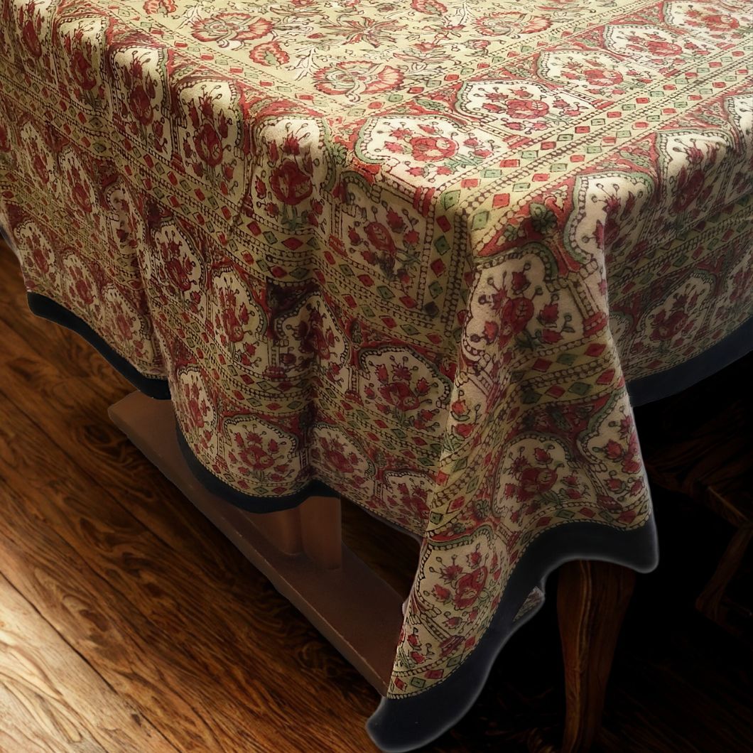 楽天市場】インド綿 マルチカバー ブロックプリント ソファカバー