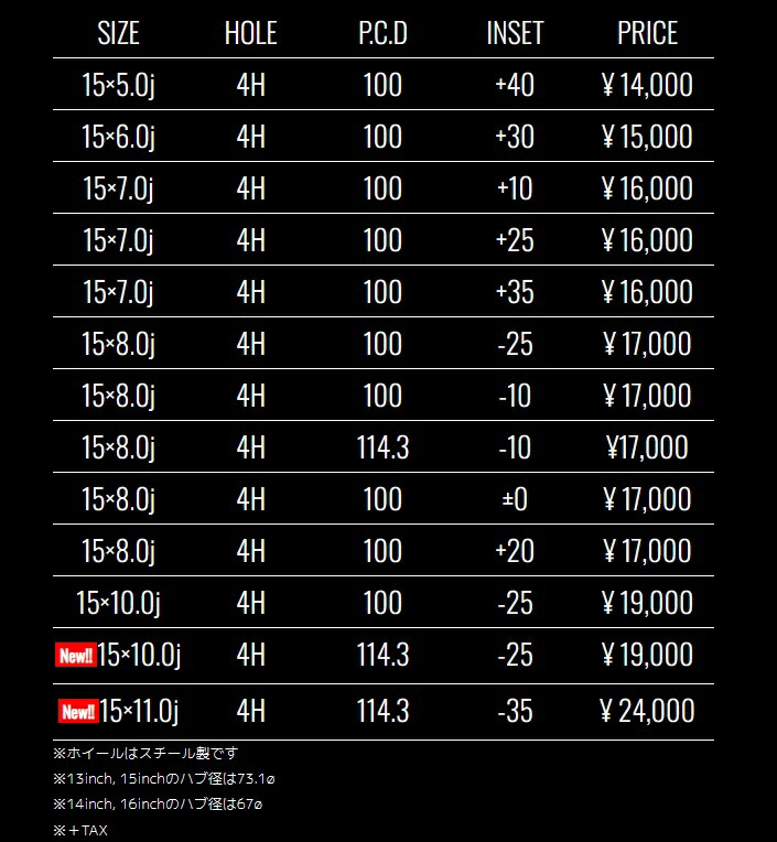 楽天市場】【取り寄せ品】 送料無料 ホイールのみ 4本セット ESB TC01