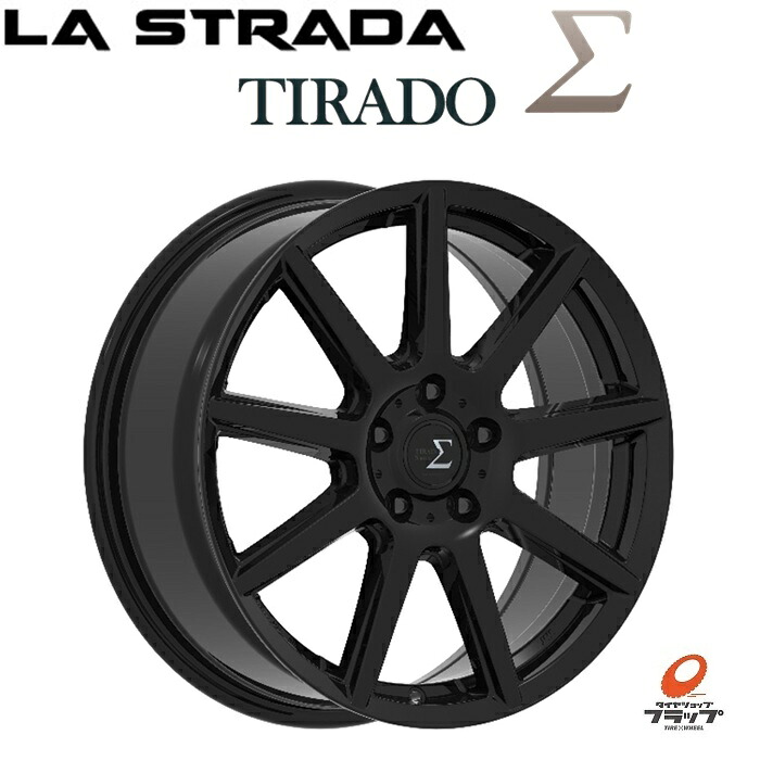 楽天市場】【取り寄せ品】 4本セット ホイールのみ LA STRADA TIRADO