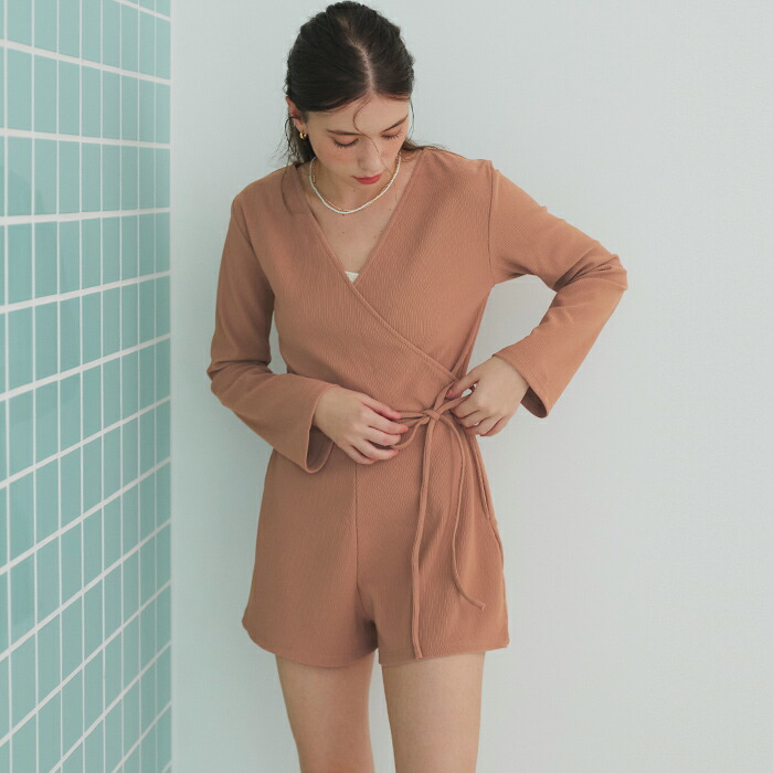 楽天市場】カシュクールオールインワン/ラッシュガード/水着【SEADRESS