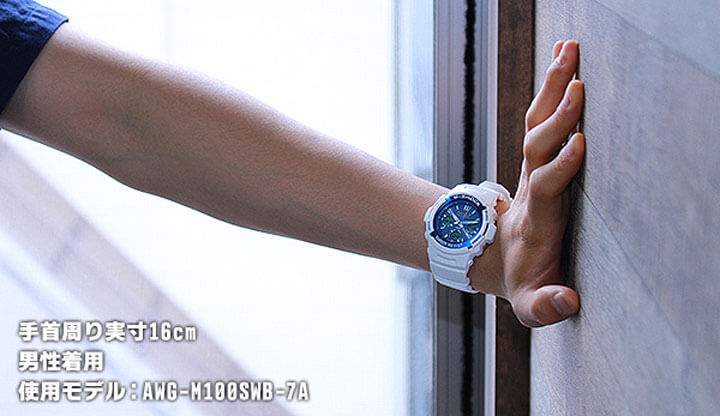 楽天市場】CASIO カシオ G-SHOCK ジーショック AWG-M100SWB-7A 海外