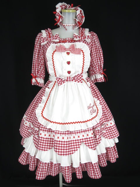楽天市場】Angelic Pretty / Heart CafeワンピースSet アンジェリック