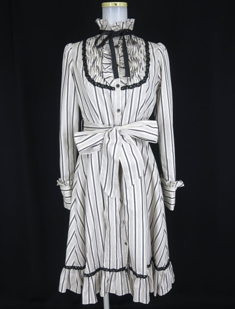 楽天市場】【中古】Victorian maiden / レジメンタルストライプドレス