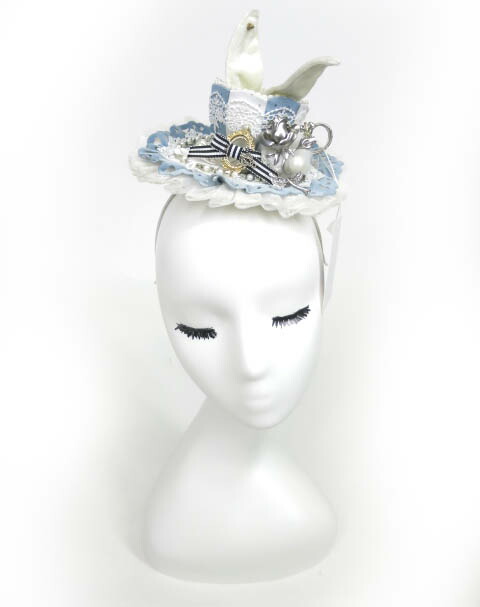 楽天市場】Hoshibako Works / 兎耳ティーカップ帽子 カクテルハット 星