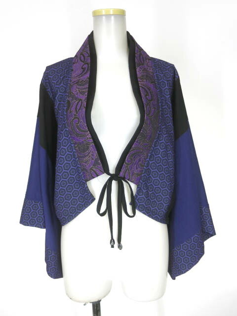 新品】キューティフラッシュ QutieFrash 衿ファー付き着物カーディガン