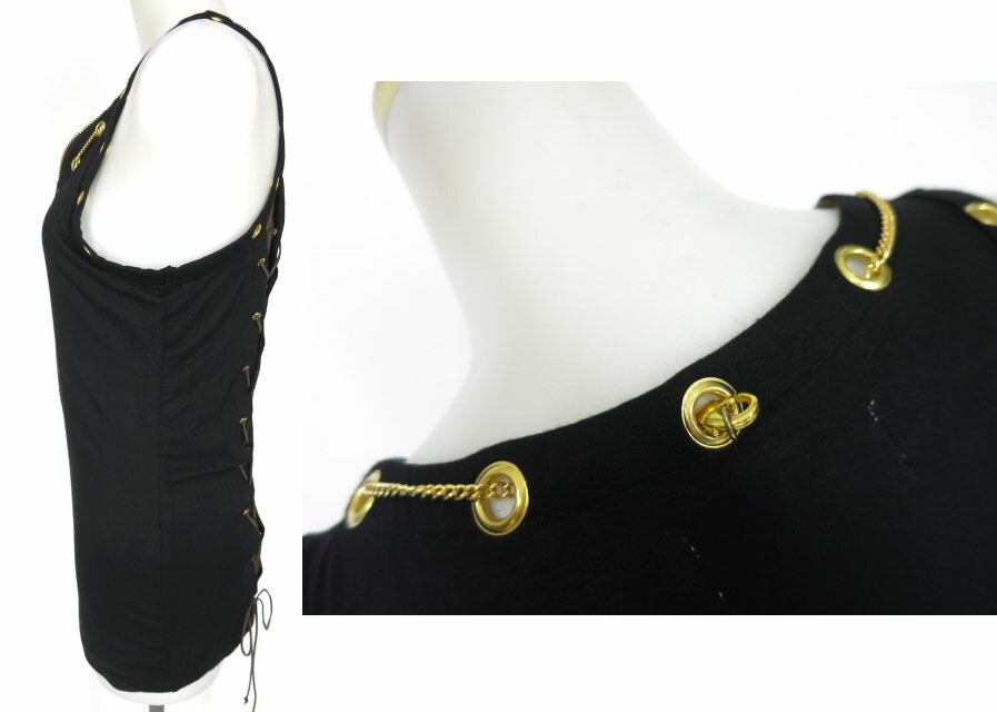 楽天市場】【中古】 STEAM h.NAOTO / 編み上げ付きタンクトップ