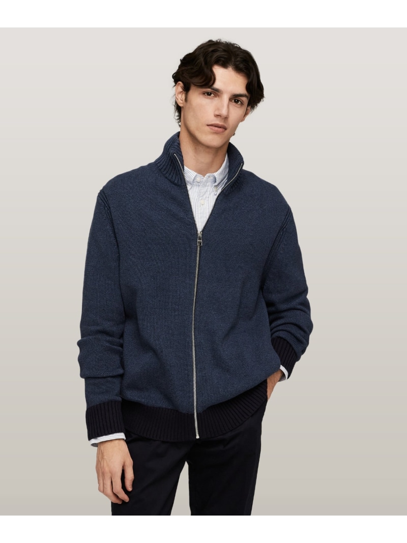 楽天市場】ジップアップニットジャケット TOMMY HILFIGER トミー