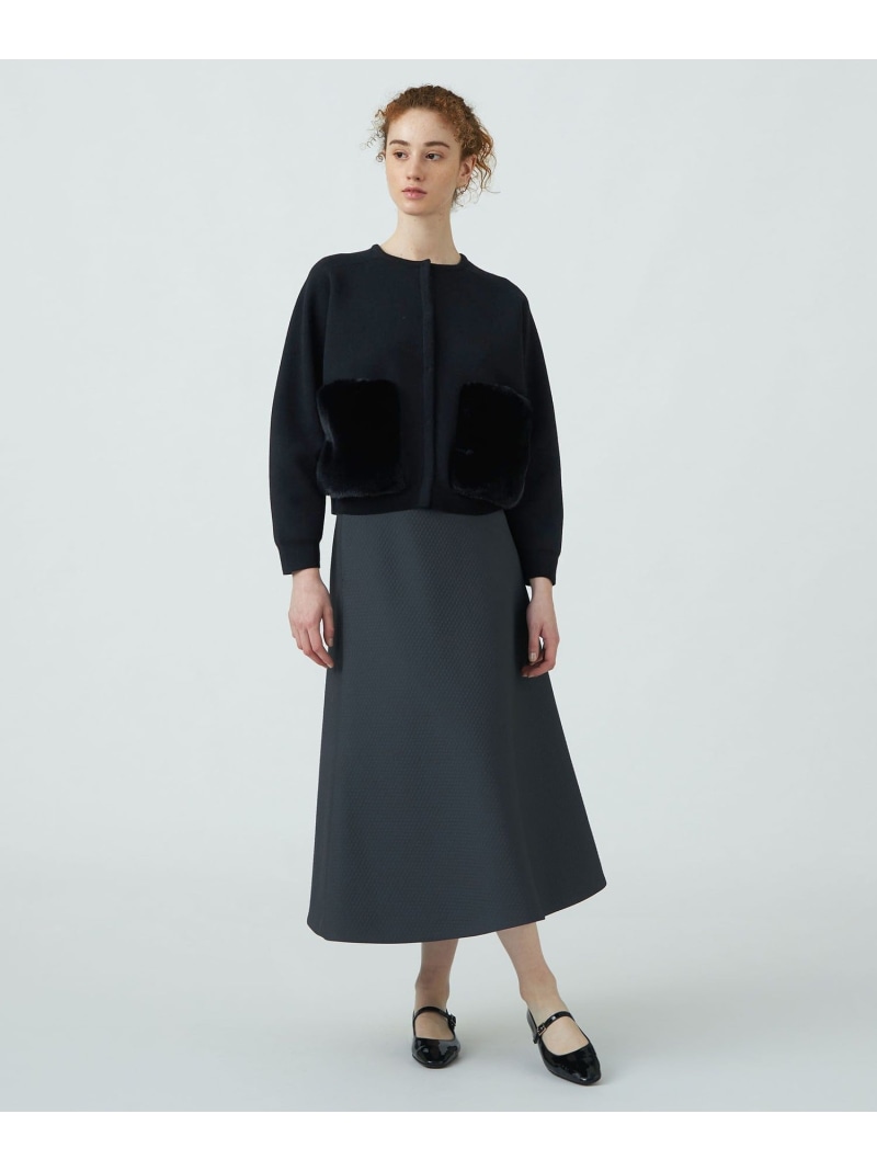 楽天市場】【SALE／40%OFF】ウールポリエステルミラノリブ ファー