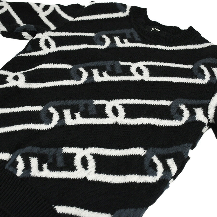 楽天市場】フェンディ FENDI ニット セーター ロゴチェーンモチーフ