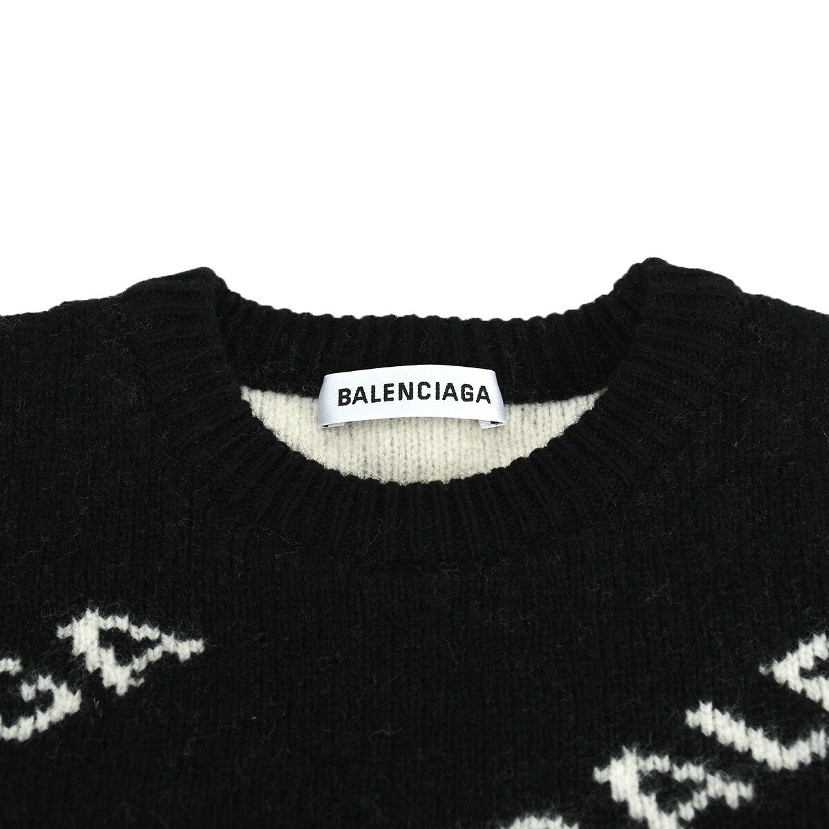 楽天市場】バレンシアガ BALENCIAGA ロゴ総柄 セーター ニット 555273