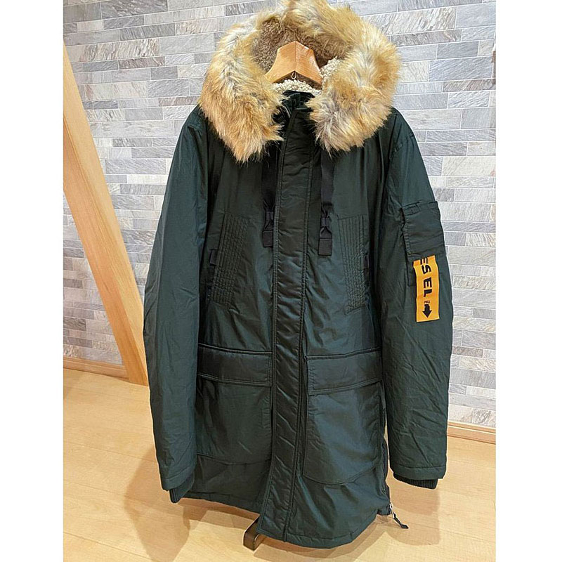 楽天市場】送料無料 DIESEL ディーゼル モッズコート 中綿コート