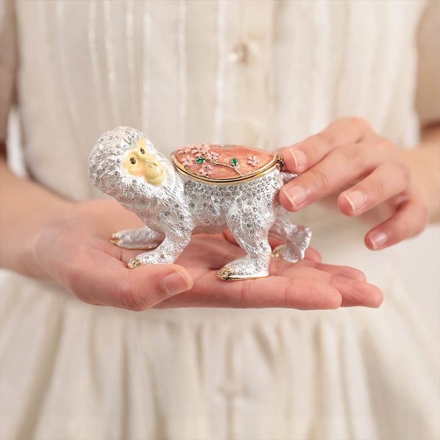 楽天市場】【正規品】 ジュエリーボックス 親子申 猿 サル 親子猿 桜