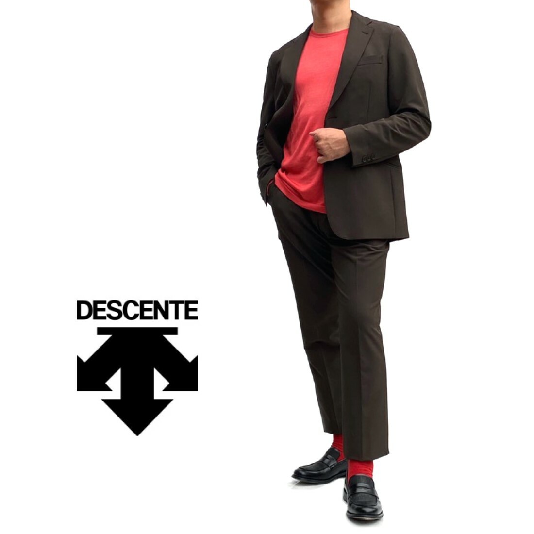 楽天市場】DESCENTE【デサント】ストレッチスーツ立体裁断 撥水加工
