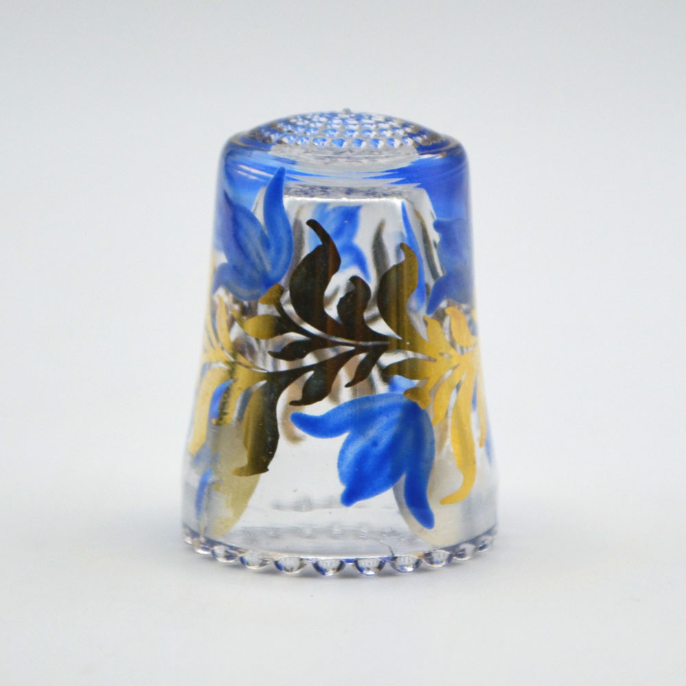 楽天市場】ドイツ製 ガラス シンブル 花柄 ハンドペイント ULLMANN