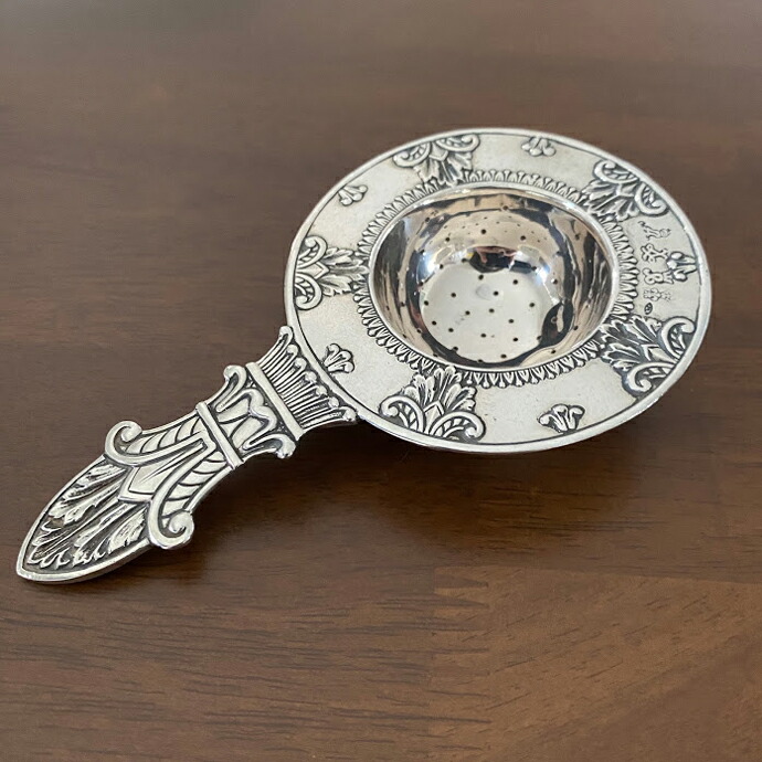 楽天市場】アンティーク ティーストレーナー スターリングシルバー