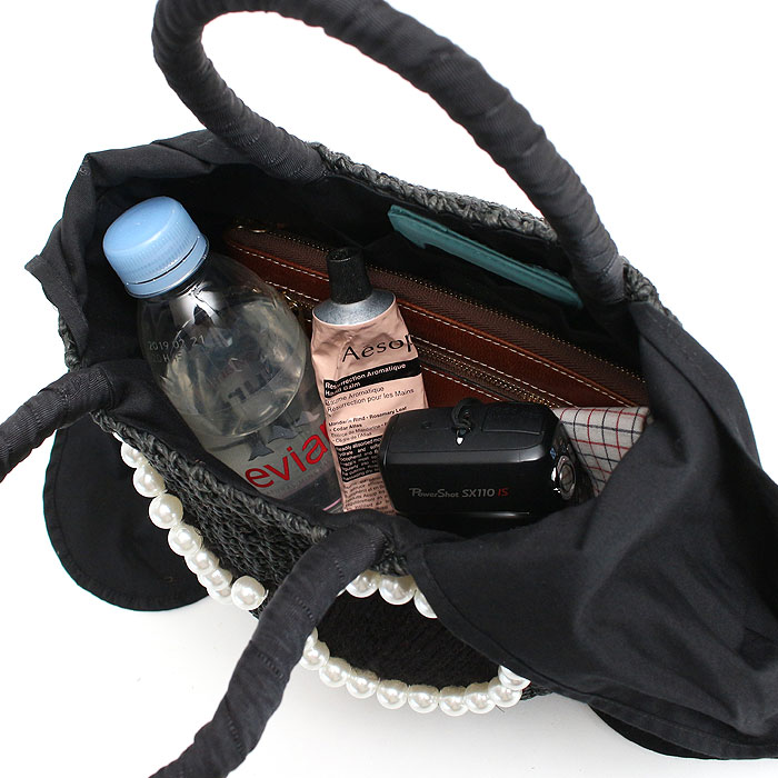 楽天市場】アジョリー バッグ かごバッグ かご パールサングラスかご